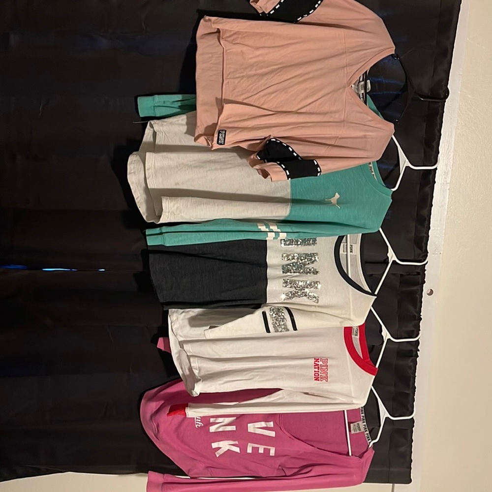 All pink shirts none of them have ever been worn! just not my style!:)